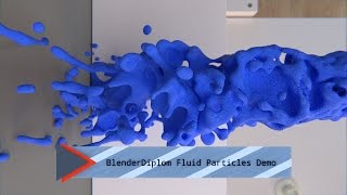 Blender Fluid Particles Demo Part 1