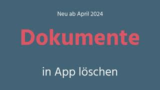 Dokumente in App löschen