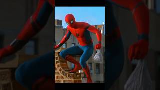 Spider Man Flying And Landing Action , Tom Holland #shorts #spiderman #tomholland