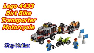 Lego 4433 Dirt Bike Transporter Motorcycle Stop Motion Build Watch It Pull A Wheelie