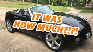 Our First Convertible! - Pontiac Solstice Rebuild Pt. 1