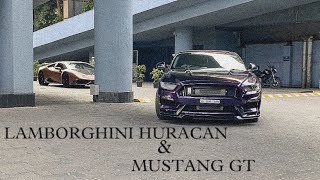 LAMBORGHINI HURACAN AND MUSTANG GT REV