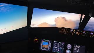 Short test P3Dv4.5 with PR scenery in dusk