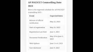 A.P POLYCET 2023 Counselling  #youtubeshorts