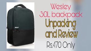 Wesley 30L/16 inch Laptop Backpack - Unpacking and Review