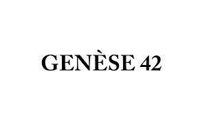 Genèse 42 - Première rencontre entre Joseph et ses frères - Retour en Canaan