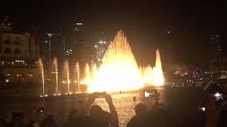 Singing fountains in Dubai mall