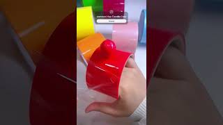 Red sticky Nano Tape ball #diy #tapehacks #bubbletape #satisfying #shortsviral  #5minutecrafts