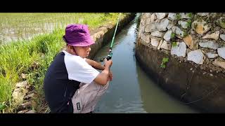 MANCING DI SUNGAI BELAKANG KOMPLEX (First Fishing)