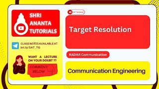 Target Resolution  #communication #electronicsengineering #telecommunication