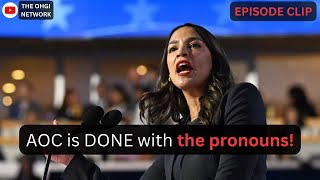 AOC removes her pronouns after apologizing for them not being on there before!