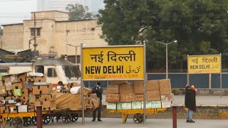 Short Route Train Arriving at Busy Railway Station - New Delhi | Indian Railways