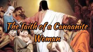 Matthew 15:21-28, Jesus heals the Canaanite woman’s daughter, ✝️❤️.