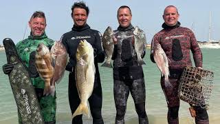 Jornada de pesca submarina con Joao Sotto Mayor y Carlos Osorio del equipo Picasso Spearfishing