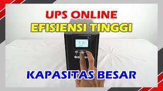 UPS Online HE Series (1KVA-3KVA), Efisiensi Tinggi, Kapasitas Besar