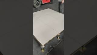 ceramic finished steel raised floor loading capacity test 2