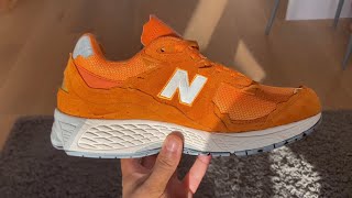 New Balance 2002r Protection Pack Vintage Orange Review / on feet