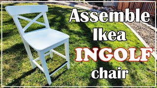 How to assemble ikea INGOLF chair