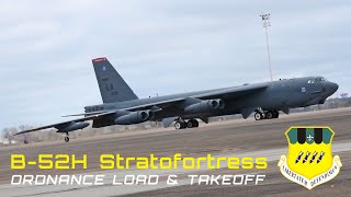 B-52H Stratofortress Load Ordnance & Takeoff