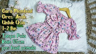 Cara Membuat Baju Anak Usia 1 thn,Tanpa Pola