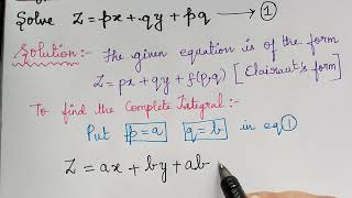 type 4||problem 1|| standard forms||partial differential equations