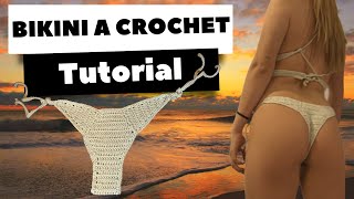 COMO TEJER TANGA A CROCHET. Traje de baño. Bikini a crochet.