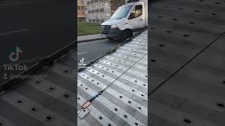 Loading a non-rolling vehicle with Angel Sales brother strap