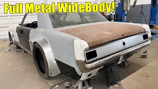 Building A full Metal Wide BODY For My 1965 Ford Mustang!