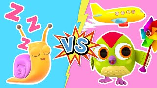 Baby songs & nursery rhymes. Learn opposites for kids with Hop Hop the Owl. Quiet & Loud kids' song.