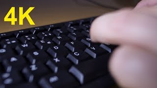 4K Free Stock Footage: Man Typing on a Computer Keyboard