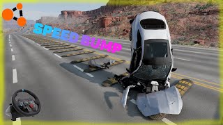 HIGH SPEED VS SPEED BUMP | BEAMNG DRIVE | LOGITECH G29