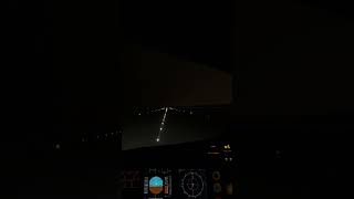 Night Landing in Faro 🌕 Fenix A320 | VATSIM | MFS #shorts  #MSFS2020 #VATSIM #FenixA320