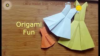 #Art'n'Arts #paper craft | #Origami | #Dress|