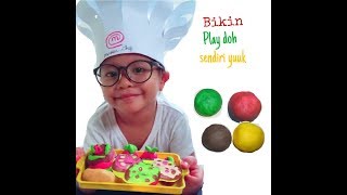 Membuat play doh sendiri dan aman ( Dari tepung)