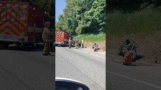 Car & Motorcycle Crash Earlier Today On I-95 South #shorts #i95 #motorcycle #carcrash #highway 🏍️ 🚗