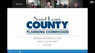 Planning Commission Executive Meeting November 6, 2023