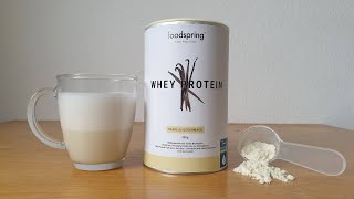 foodspring Whey Protein Vanille Test | Das Produkt ist gut, aber nicht der Preis