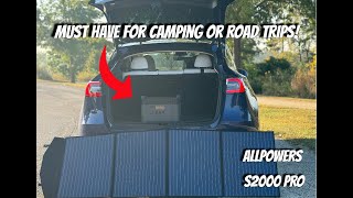 The Must Have Tesla Accessory for Camping and Road Trips ALLPOWERS S2000 Pro Portable Power Station