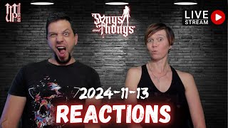 Wednesday LIVE music Reactions with Harry and Sharlene! Songs and Thongs