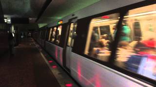 WMATA: Branch Avenue bound Green Line Train Departing Gallery Place-Chinatown