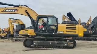 Performance demonstration of Sany 365 excavator with favorable price.