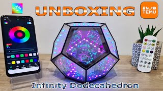 3D Cube Light Dodecahedron RGBW Color Changing with Bluetooth | Unboxing & Test (Greek)