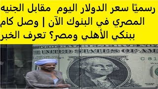 رسميًا سعر الدولار اليوم مقابل الجنيه المصري في البنوك الآن | وصل كام ببنكي الأهلي ومصر؟