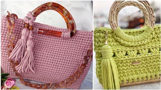 Fancy 3D with tassels maintains #crochet #bag #beautifully  Design's enjoy this Diwali and Christmas