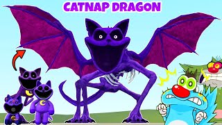 What If Catnap Became Dragon Catnap In Poppy Playtime Garry's Mod ( Oggy And Jack Reaction)