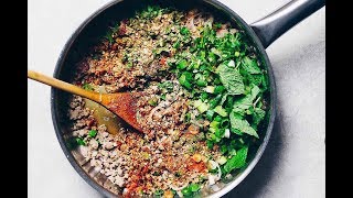 Paleo Thai Larb Recipe (Larb Moo) - Low carb, Protein-packed!