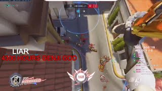 BEST OF LIAR - 4300HOURS GENJI GOD | Overwatch Liar Montage