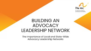 Building an Advocacy Leadership Network - March 28, 2024