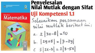 Menentukan Nilai x pada Nilai Mutlak Sesuai sifat