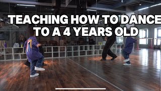 Teaching how to dance to a 4 years old | part 2